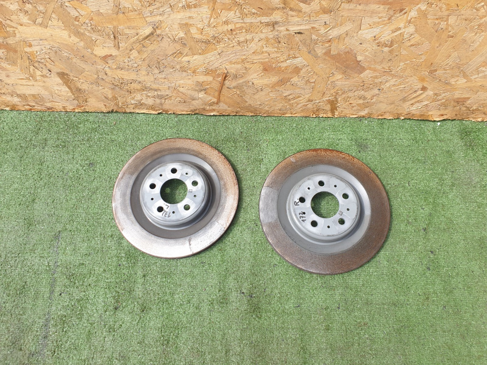 ✅2022 TESLA MODEL Y REAR LEFT & RIGHT BRAKE DISK PAIR + WARRANTY A172 - Image 1