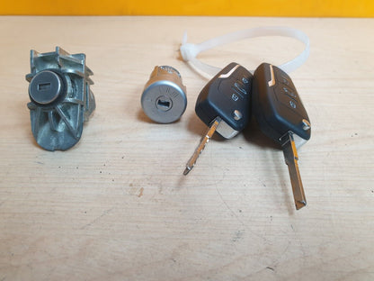 FORD GALAXY MK3 2.0 TDCI 2011 TWO KEYS DOOR LOCK AND IGNITION LOCK Warranty A023