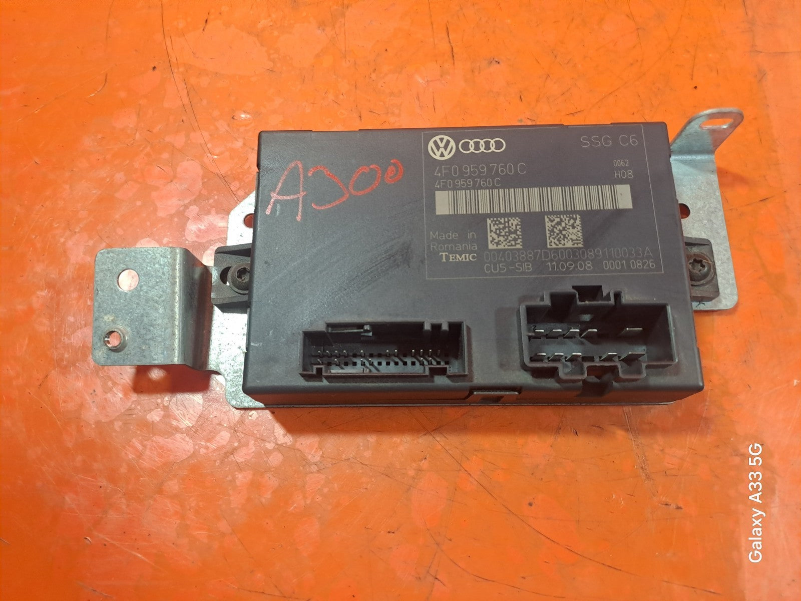 ✅AUDI Q7 S LINE 3.0 DIESEL 2009 SEAT MEMORY CONTROL MODULE ECU 4F0959760C A300 - Image 2