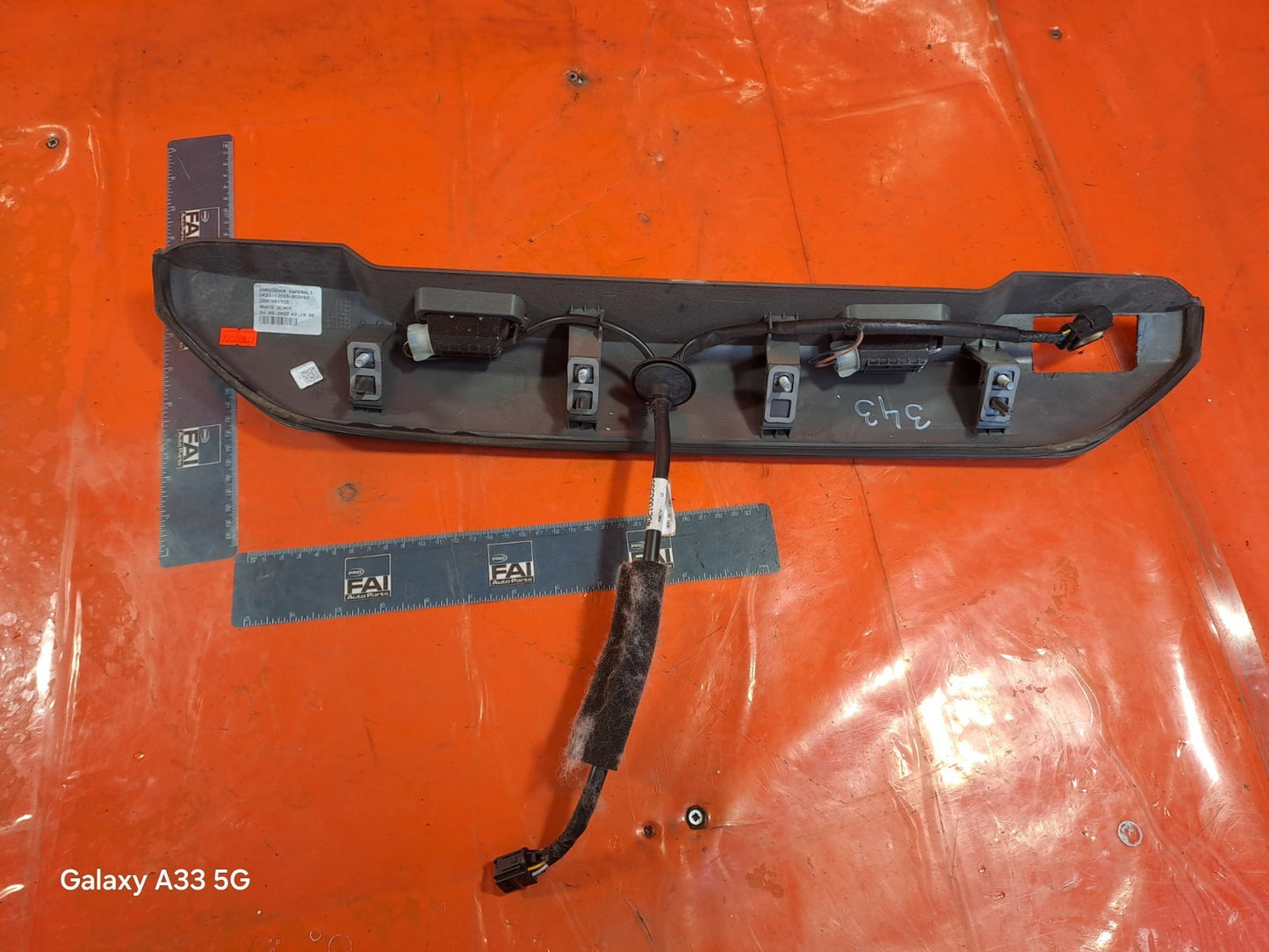 ✅2023 Ford Transit Custom Tailgate Number Plate Light Trim GK21-13555-DG Black - Image 9