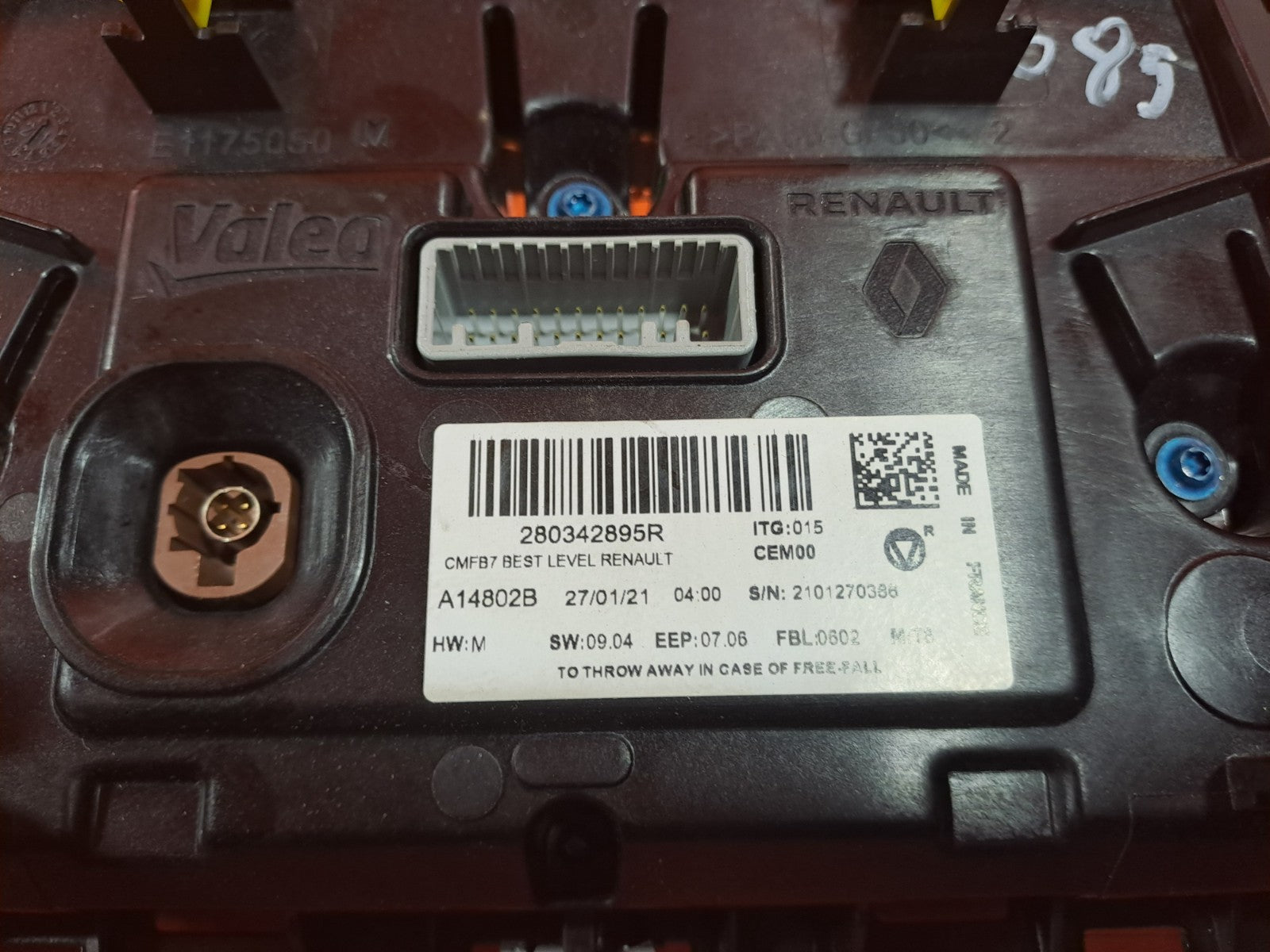 ✅2021 Renault Captur MK2 Display Screen 280342895R + Warranty A385 - Image 4