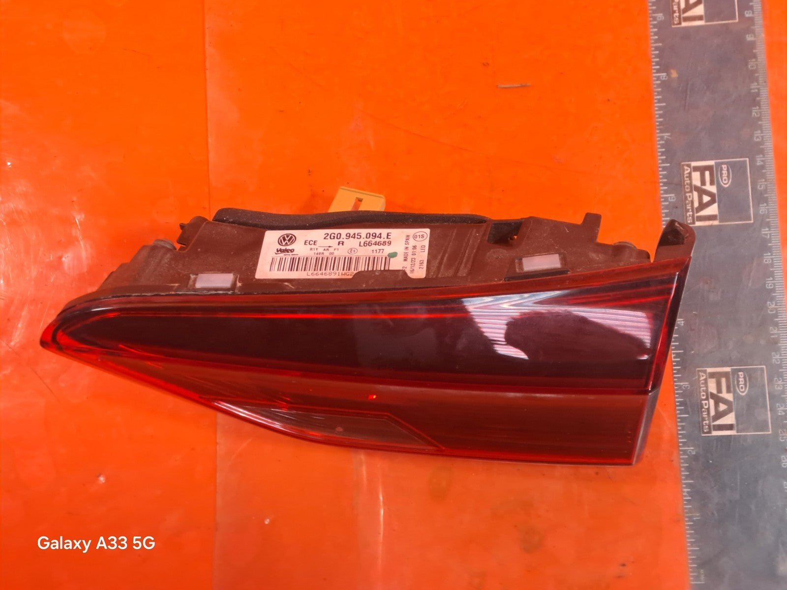 ✅2024 VW POLO LIFE 1.0P REAR RIGHT INNER TAIL LIGHT 2G0945094E + WARRANTY A310 - Image 3