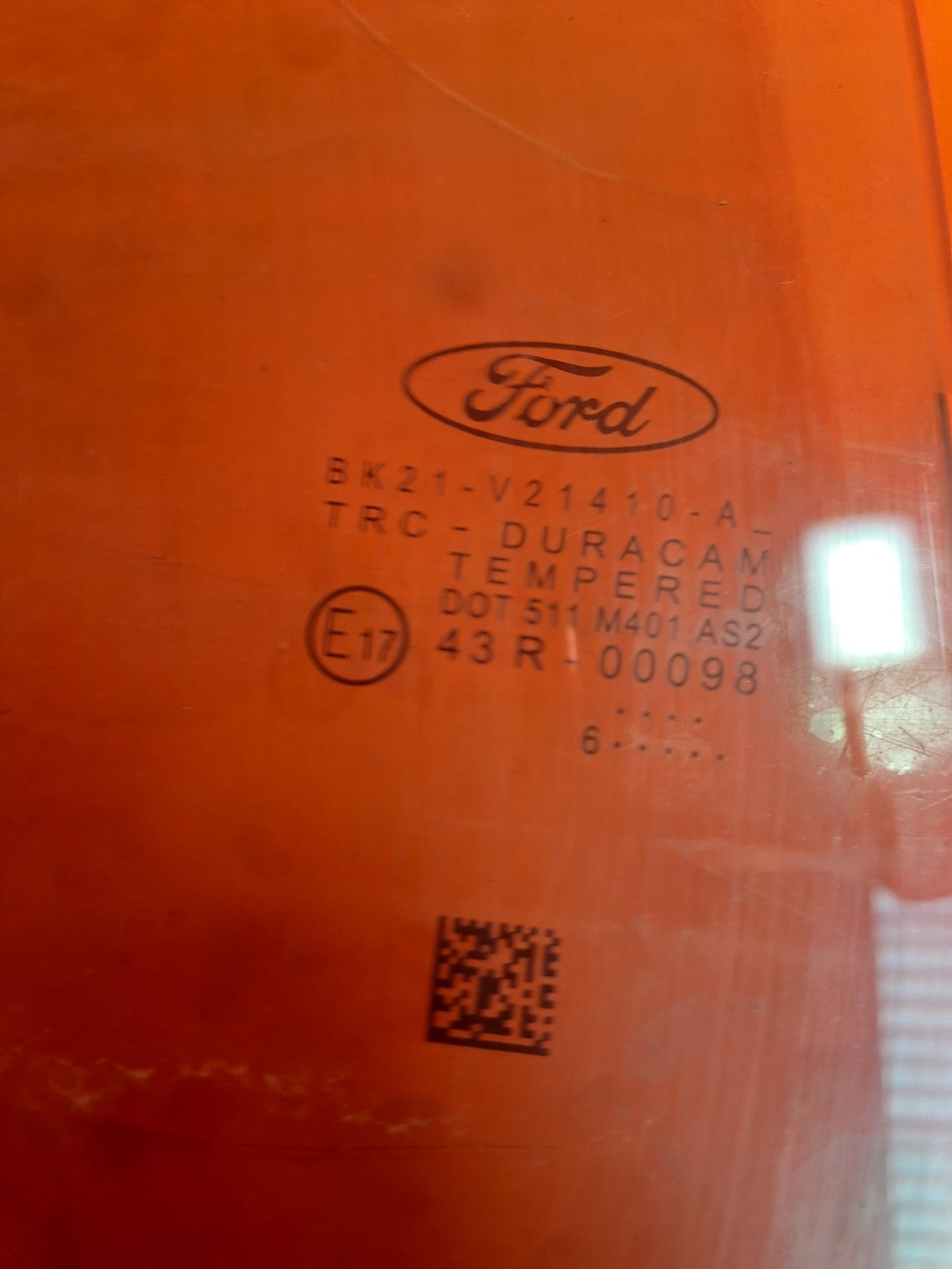 Ford Transit Custom 2016 Front Right Door Window Glass BK21-V21410-A A409 - Image 7