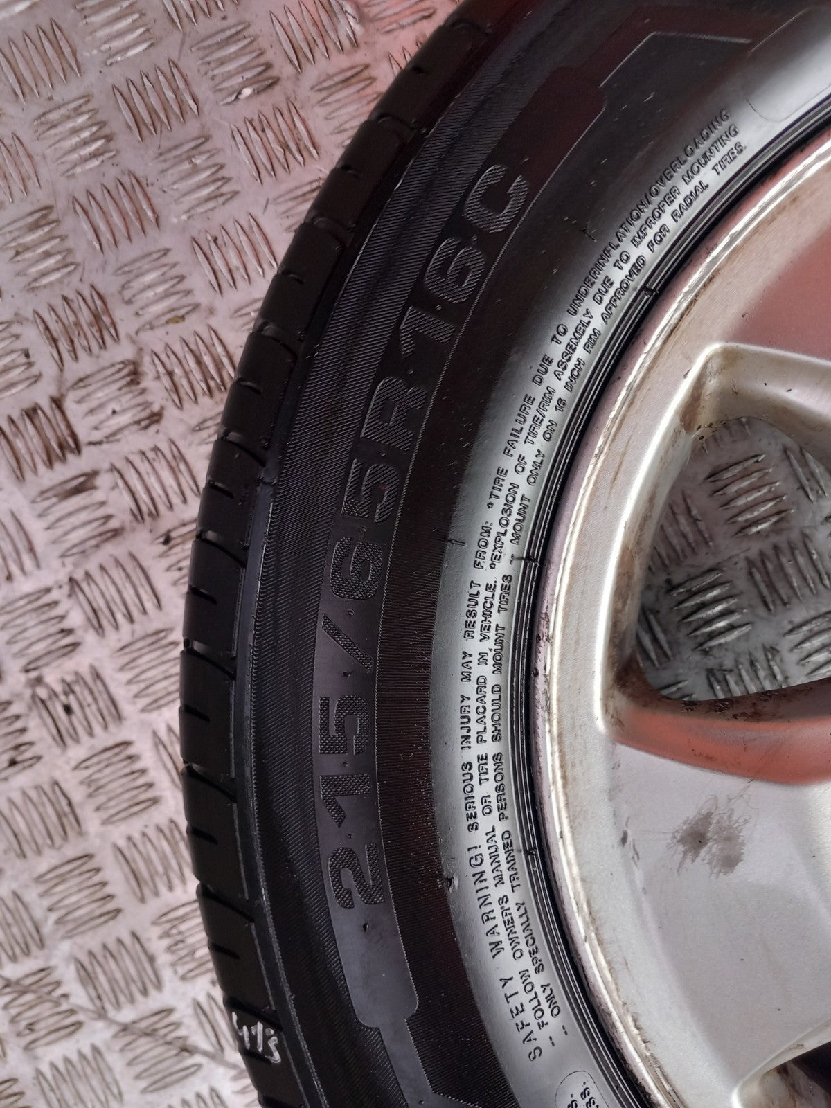 Ford Transit Custom 2015 Alloy Wheel with Tyre 215/65 R16C BK21-GA Warranty A413 - Image 12