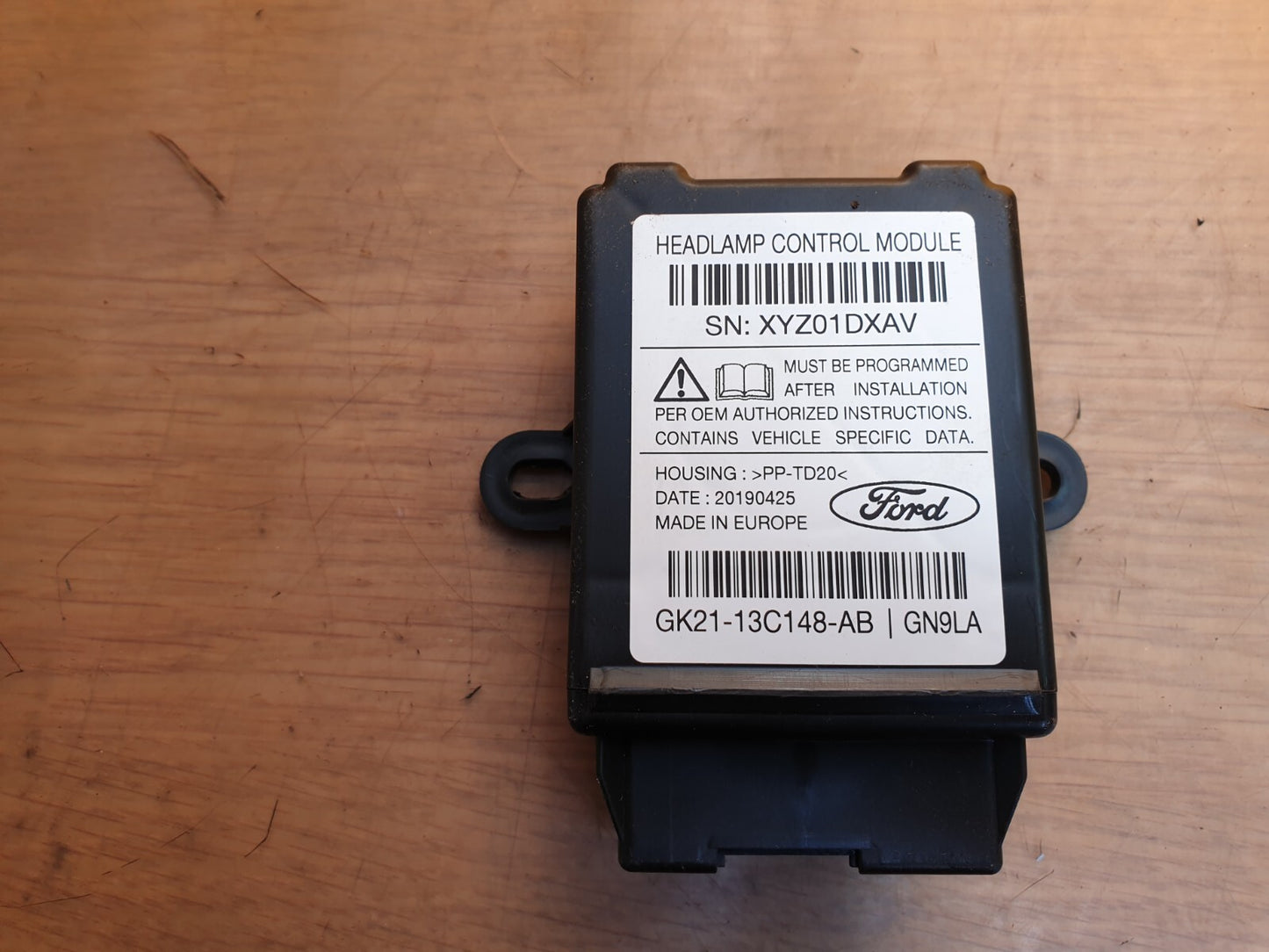 ✅2020 FORD TOURNEO CUSTOM 2.0D HEADLIGHT CONTROL MODULE GK21-13C148-AB +WARRANTY - Image 1