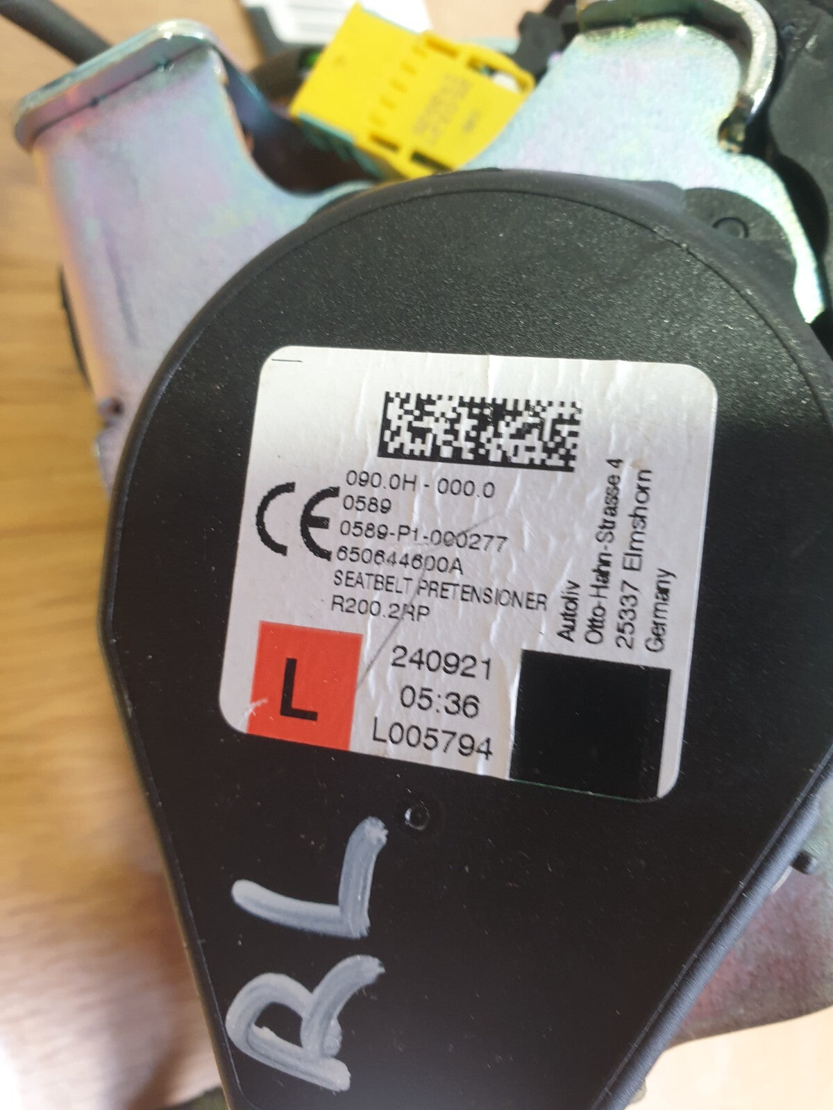 Ford Focus Active X 1.0 Petrol 2021 REAR LEFT SEAT BELT JX7B-A611B69-AGW A212 - Image 7