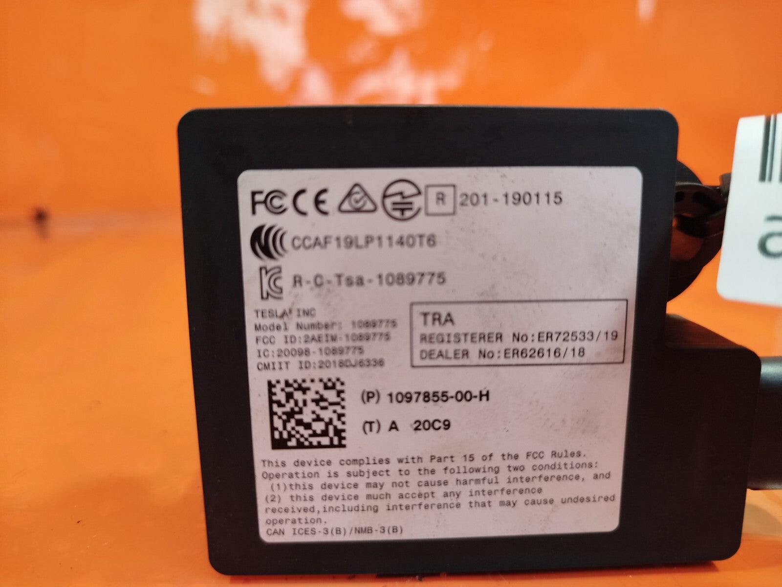 ✅Tesla Model 3 Long Range 2020 CONTROL UNIT MODULE 1097855-00-H Warranty A262 - Image 7