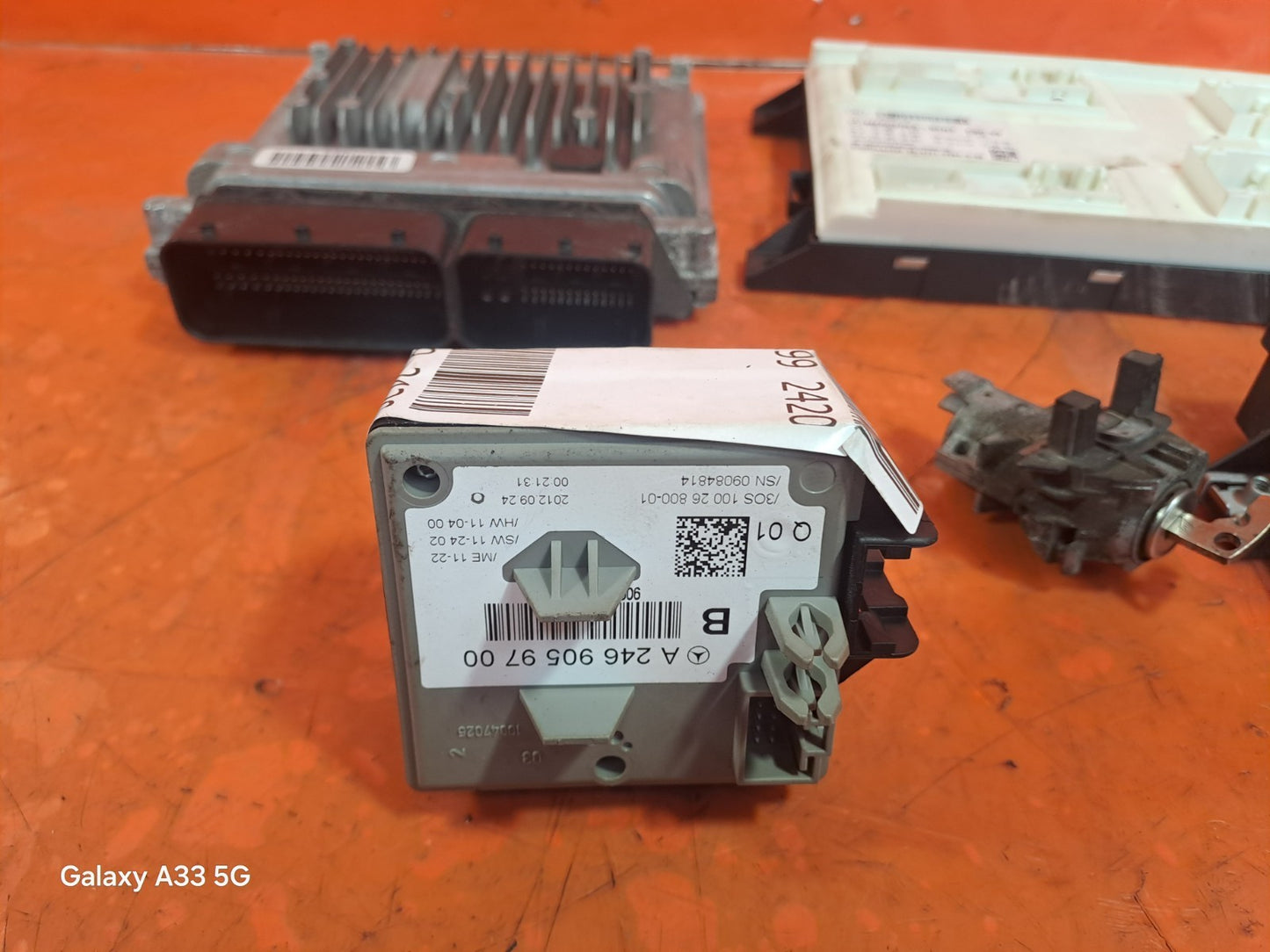 ✅2012 MERCEDES B CLASS W246 1.8 CDI DIESEL ECU KIT LOCK SET MODULE KEY +WARRANTY - Image 11
