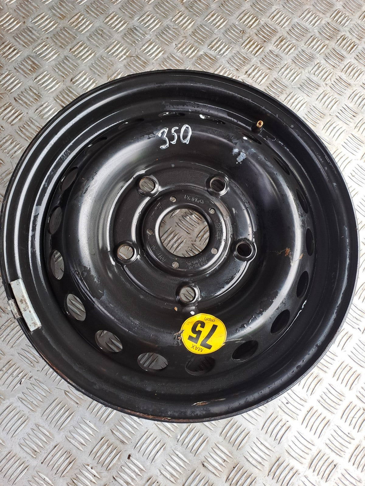 ✅2013 FORD TRANSIT CUSTOM BLACK STEEL WHEEL KK21-1015-CB + WARRANTY A350 - Image 5