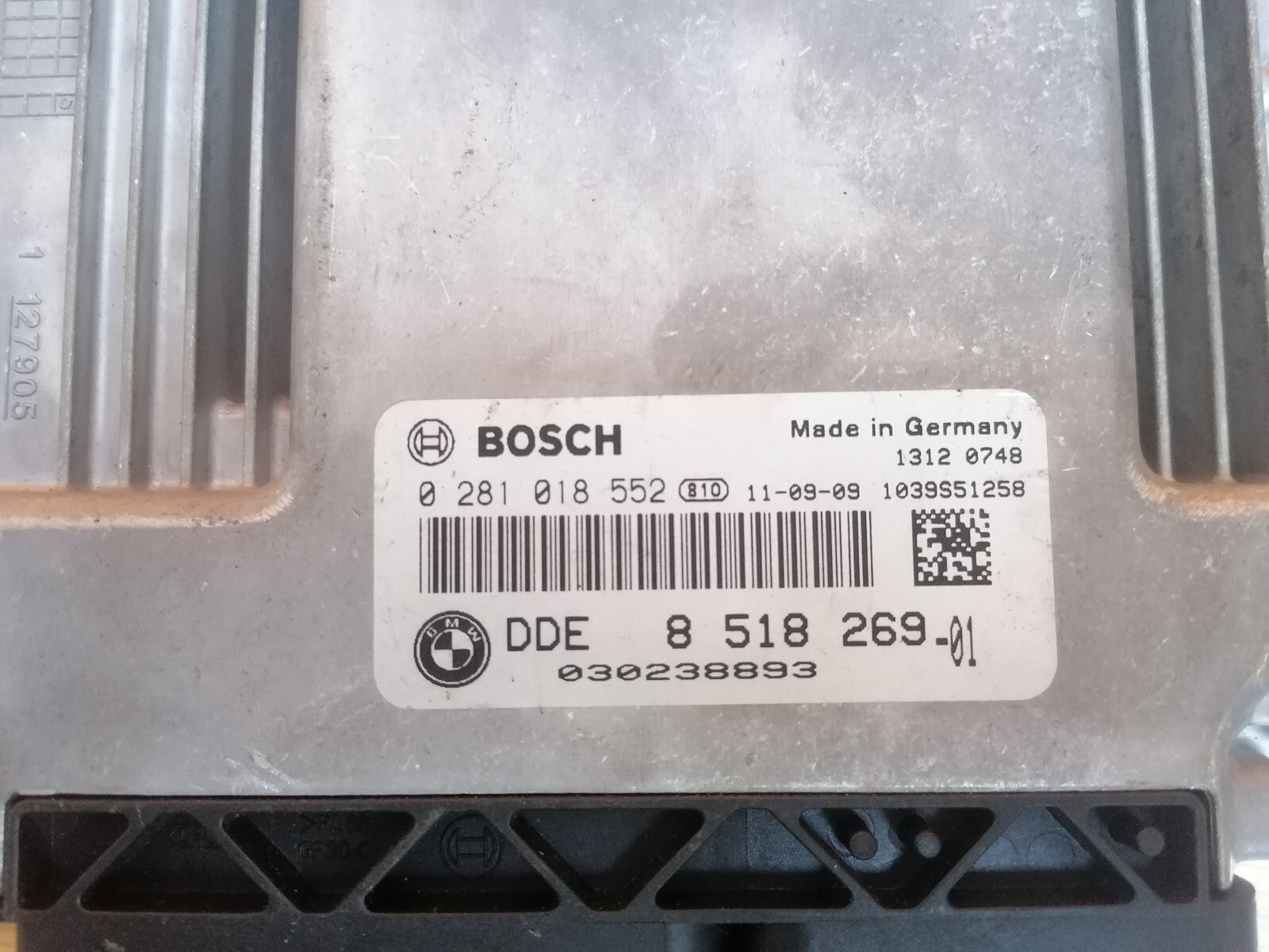 BMW 3 SERIES E90 E91 2.0 DIESEL ENGINE CONTROL MODULE ECU 0281018552 8518269 X00 - Image 12
