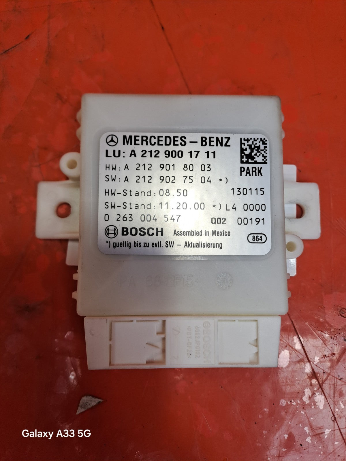 ✅2013 MERCEDES E CLASS W212 PARKING ASSISTANCE CONTROL MODULE A2129001711 A271 - Image 3
