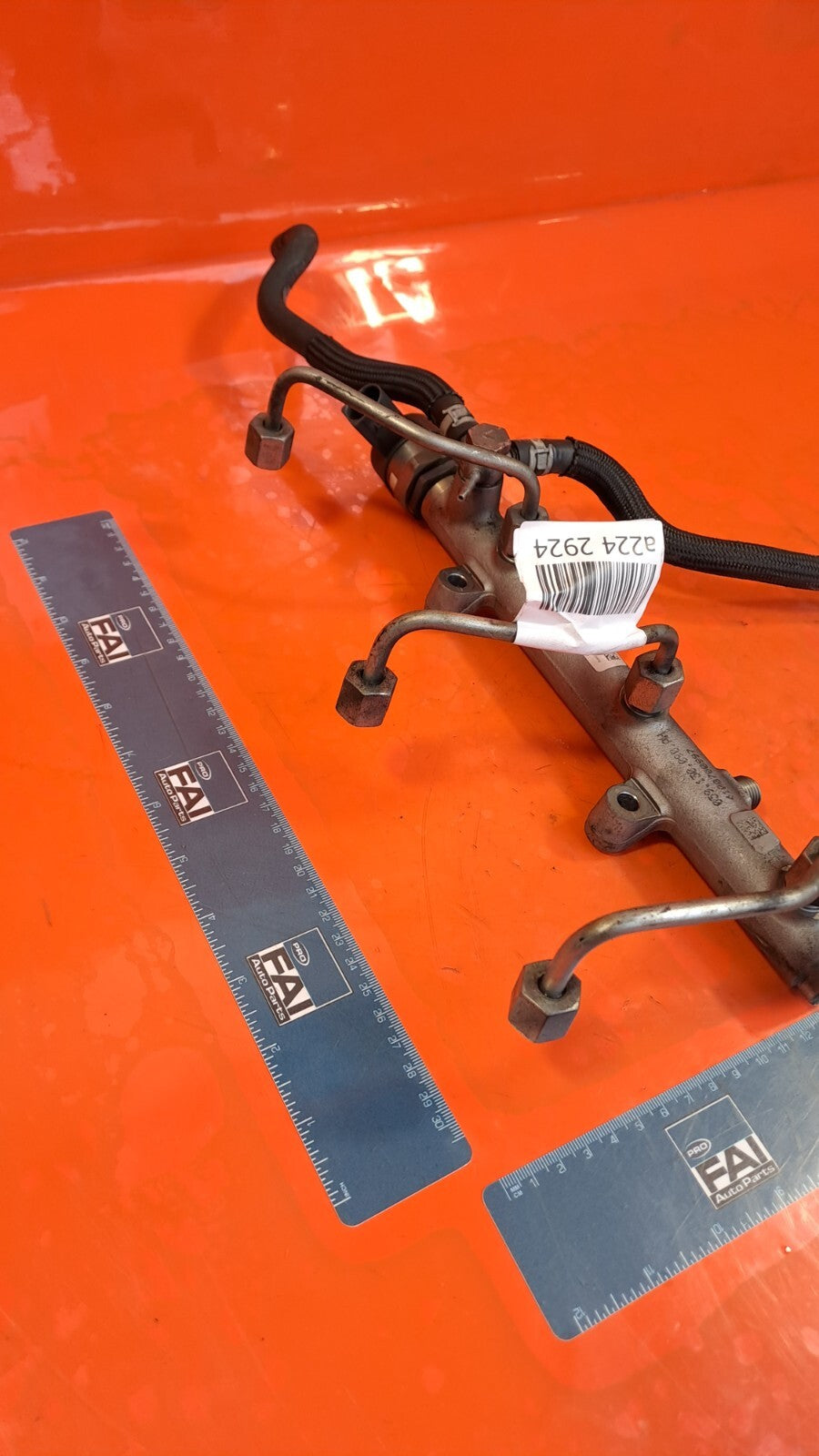 Audi Q7 S Line Tdi Quattro 2010 3.0 Diesel FUEL INJECTOR RAIL 059130090AH A224 - Image 8