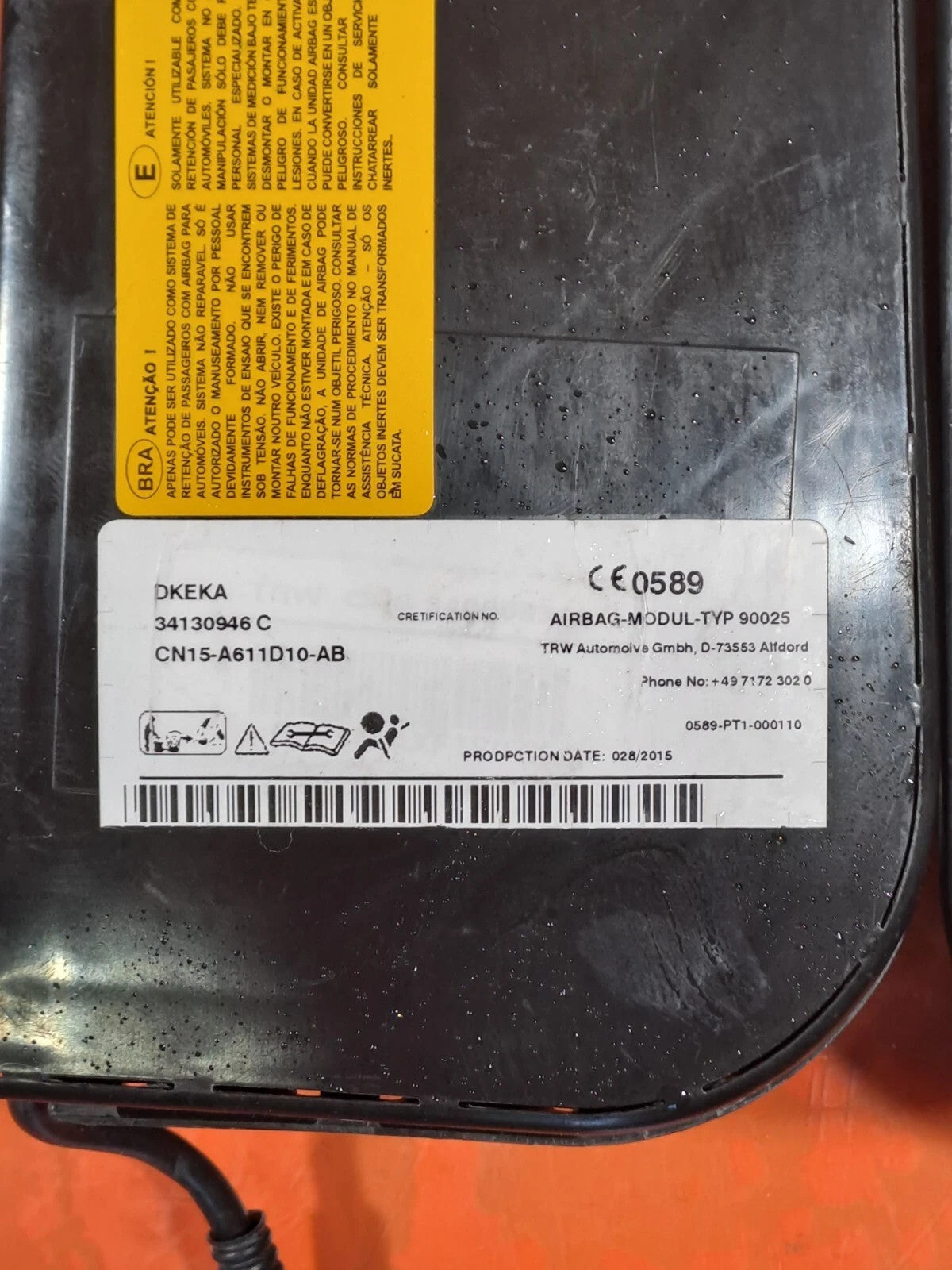 ✅ Ford Ecosport 1.0 Petrol 2015 Front Seat Arbag Pair CN15A611D10AB CN15A611D11A - Image 12
