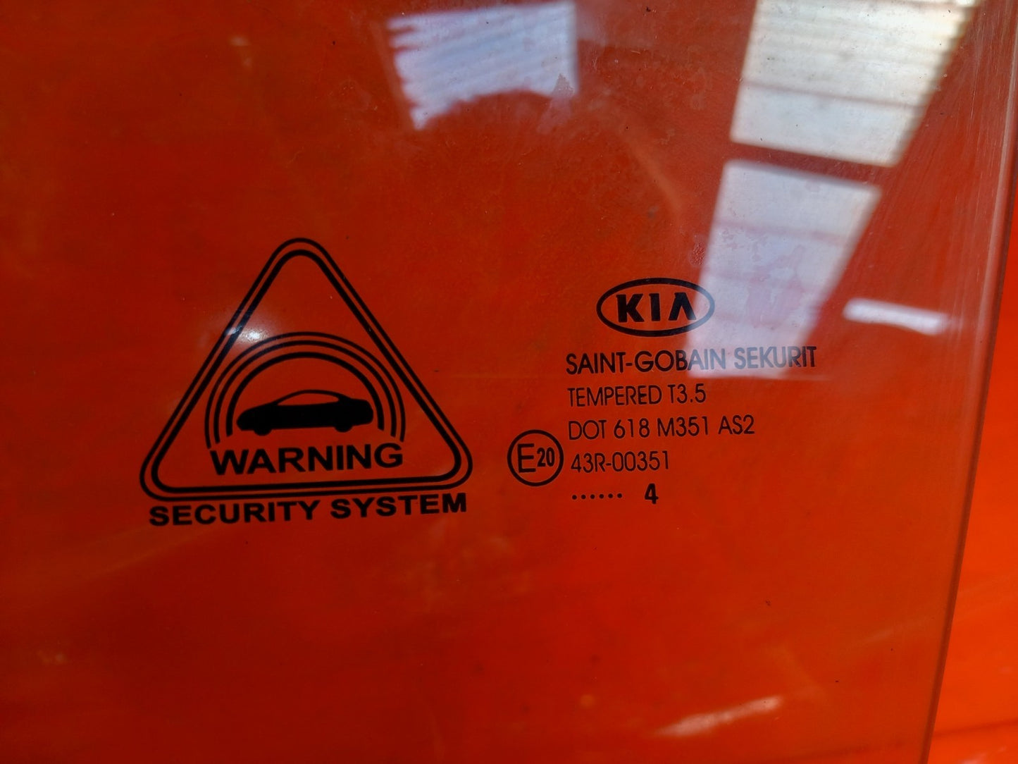 Kia Sportage MK3 1.7 Diesel 2014 Front Left Window Glass 43R-00351 Warranty A287 - Image 8