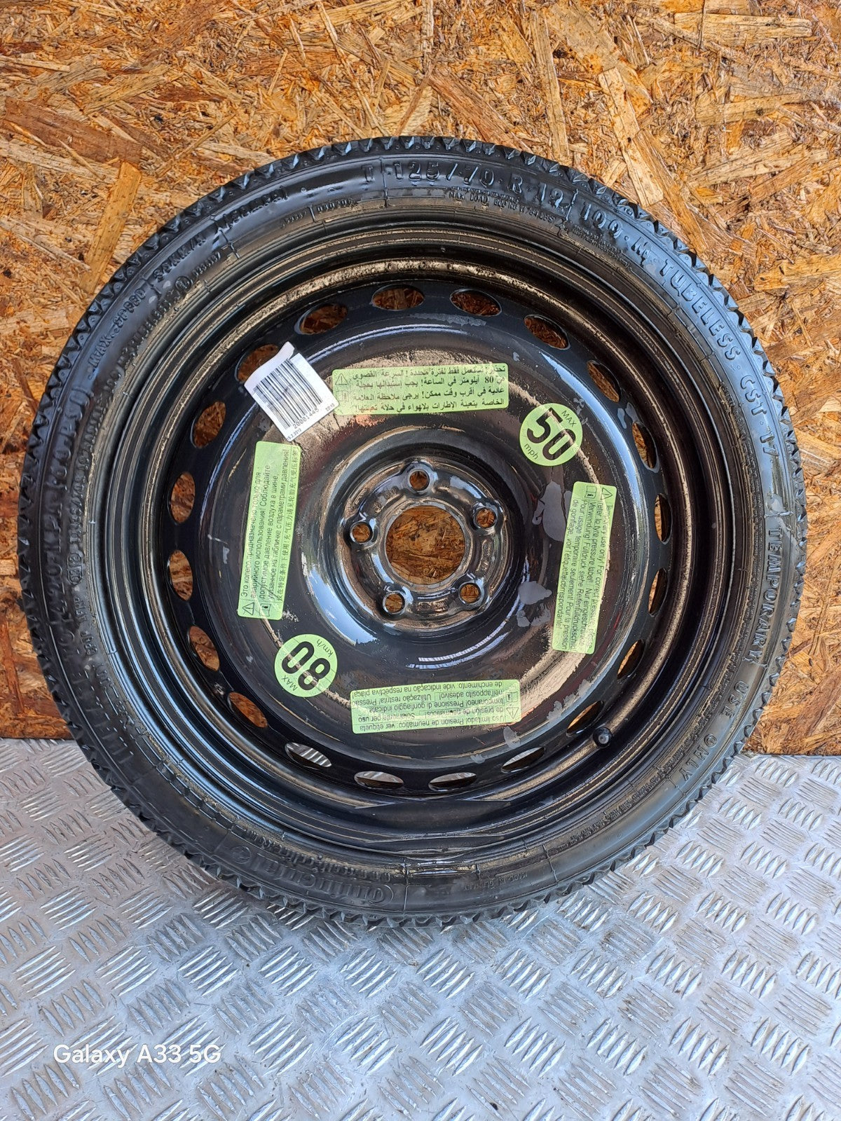 ✅2012 AUDI A5 SPACE SAVER SPARE WHEEL T125/70 R19 + WARRANTY xAA - Image 2