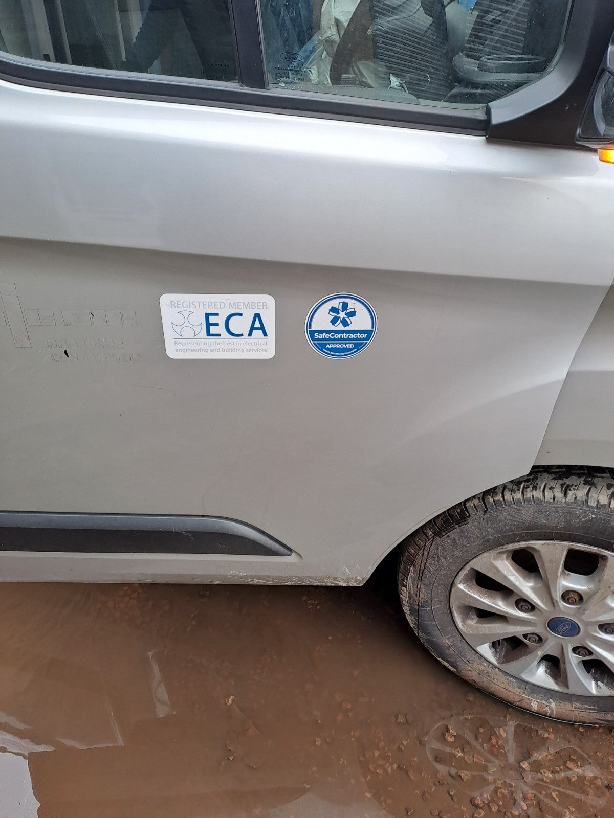 ✅FORD TRANSIT CUSTOM 2.0 DIESEL 2020 FRONT RIGHT DOOR BARE SILVER A351 - Image 5