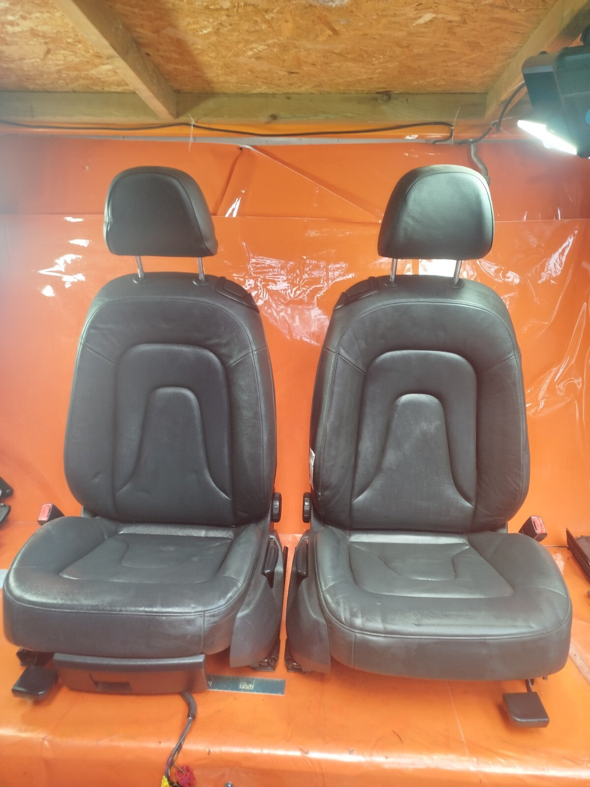 ✅2012 AUDI A5 8F 1.8P FRONT LEATHER SEATS PAIR + WARRANTY A222 - Image 1