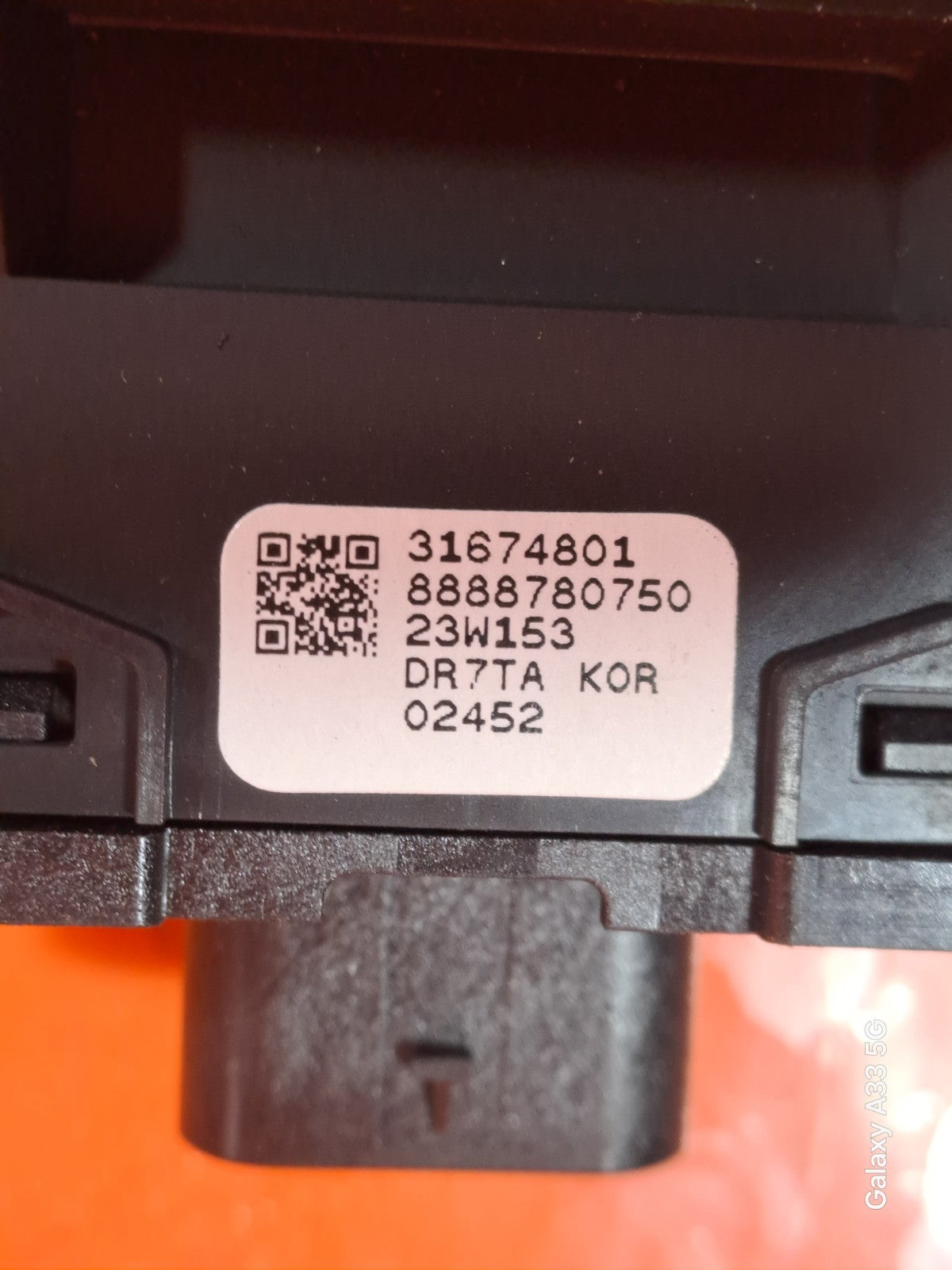 ✅POLESTAR 2 LONG RANGE 2023 TAILGATE OPEN SWITCH 31674801 Warranty A312 - Image 6