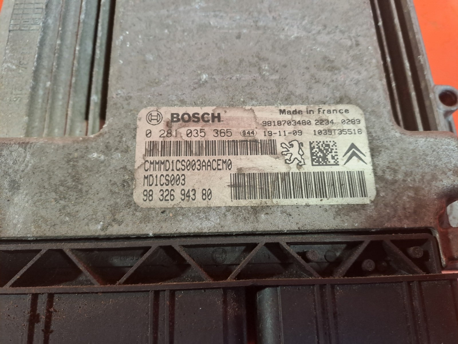 ✅Citroen Berlingo 650 1.5 Diesel 2020 Engine ECU Kit 9830707680 9831102380 A381 - Image 9