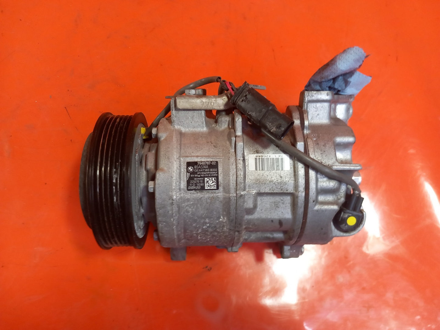 BMW F44 218I M Sport 1.5 Petrol 2020 A/C Air Con Compressor Pump 7948797 A386 - Image 10