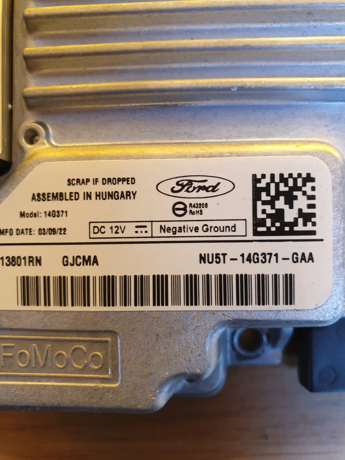 ✅FORD PUMA ST-LINE 1.0 PETROL 2022 SAT NAV CONTROL MODULE ECU NU5T14G371GAA A202 - Image 5