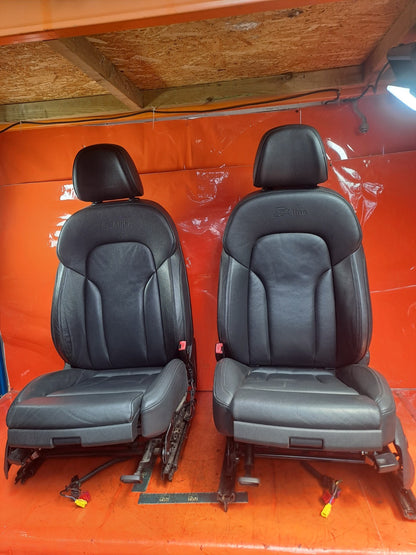 ✅AUDI Q5 S LINE 2.0 DIESEL 2012 FRONT LEATHER SEATS PAIR Warranty A291 - Image 2