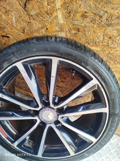 ✅2012 MERCEDES B CLASS W246 ALLOY WHEEL & TYRE SET 225/40 ZR18 A2464011602 A299 - Image 8