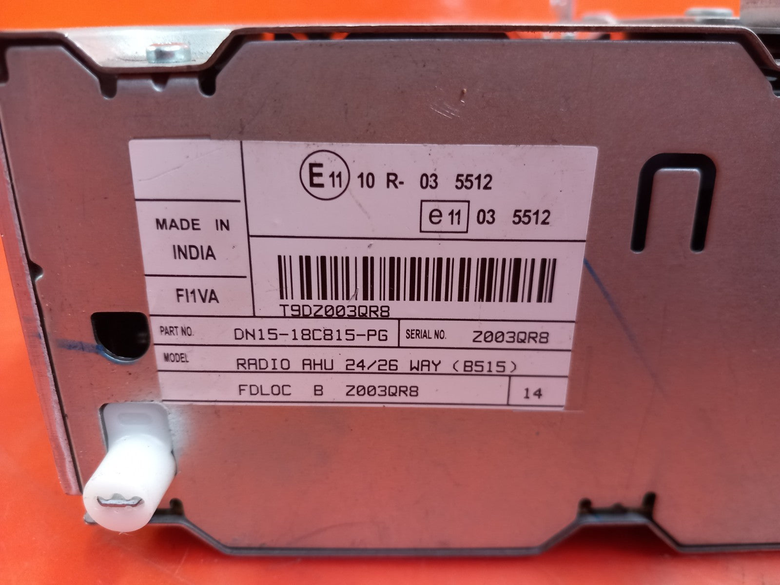 Ford Ecosport 1.0 Petrol 2015 Radio CD Player Head Unit DN1518C815PG A044 - Image 9