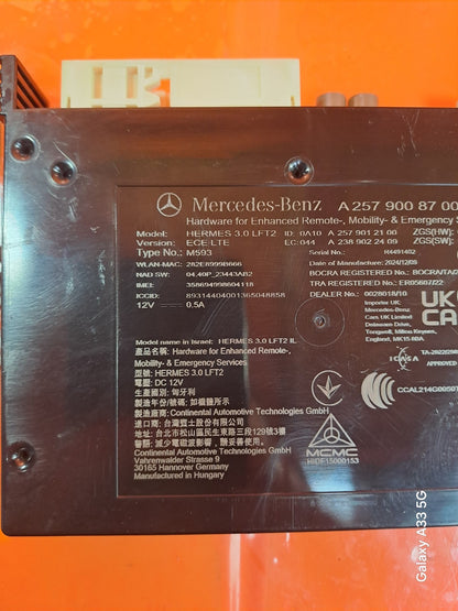 ✅MERCEDES A180 SPORT 1.3 PETROL 2025 EMERGENCY CONTROL MODULE A2579008700 A311 - Image 4