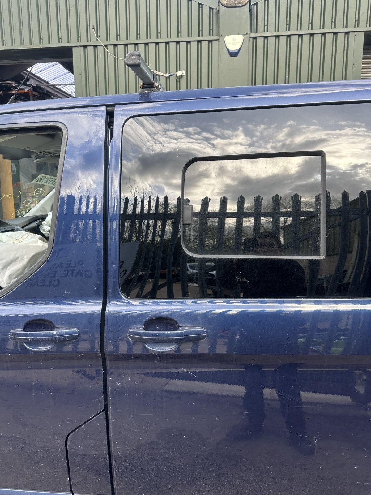 ✅2014 Ford Transit Custom Left Sliding Door Bare Blue + Warranty A379 - Image 5