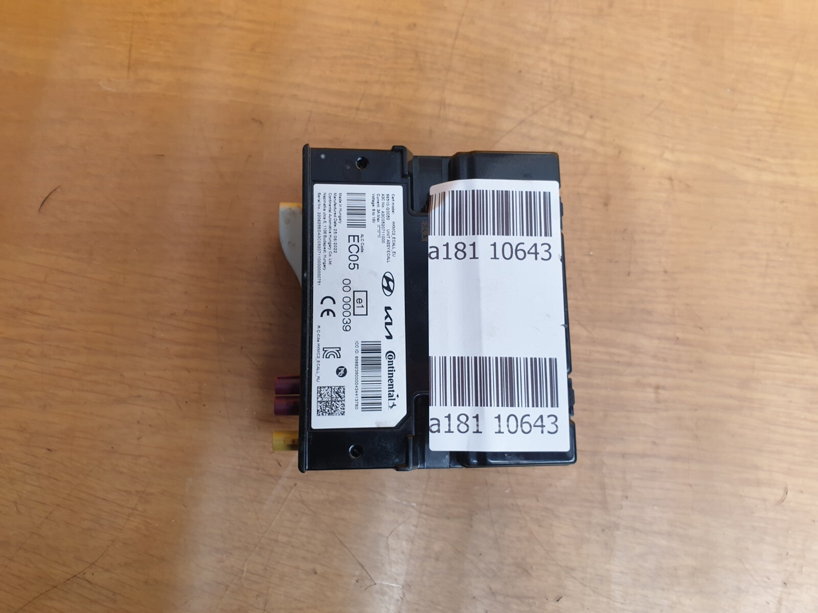 ✅2022 HYUNDAI I20 MK3 E CALL EMERGENCY CONTROL MODULE 96510-Q0050 +WARRANTY A181 - Image 9
