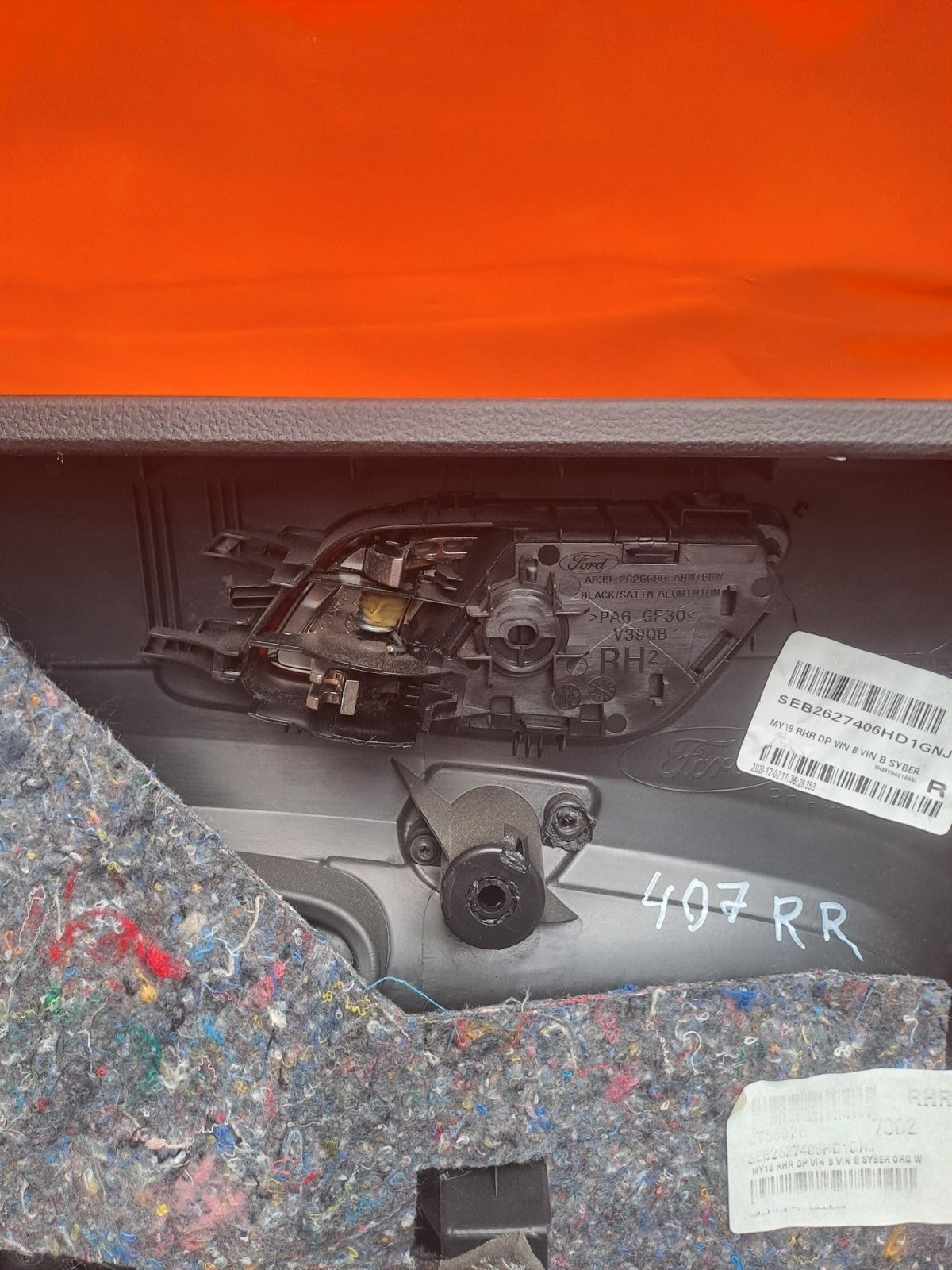 2021 Ford Ranger Wildtrak Rear Right Door Card Warranty A407 - Image 10
