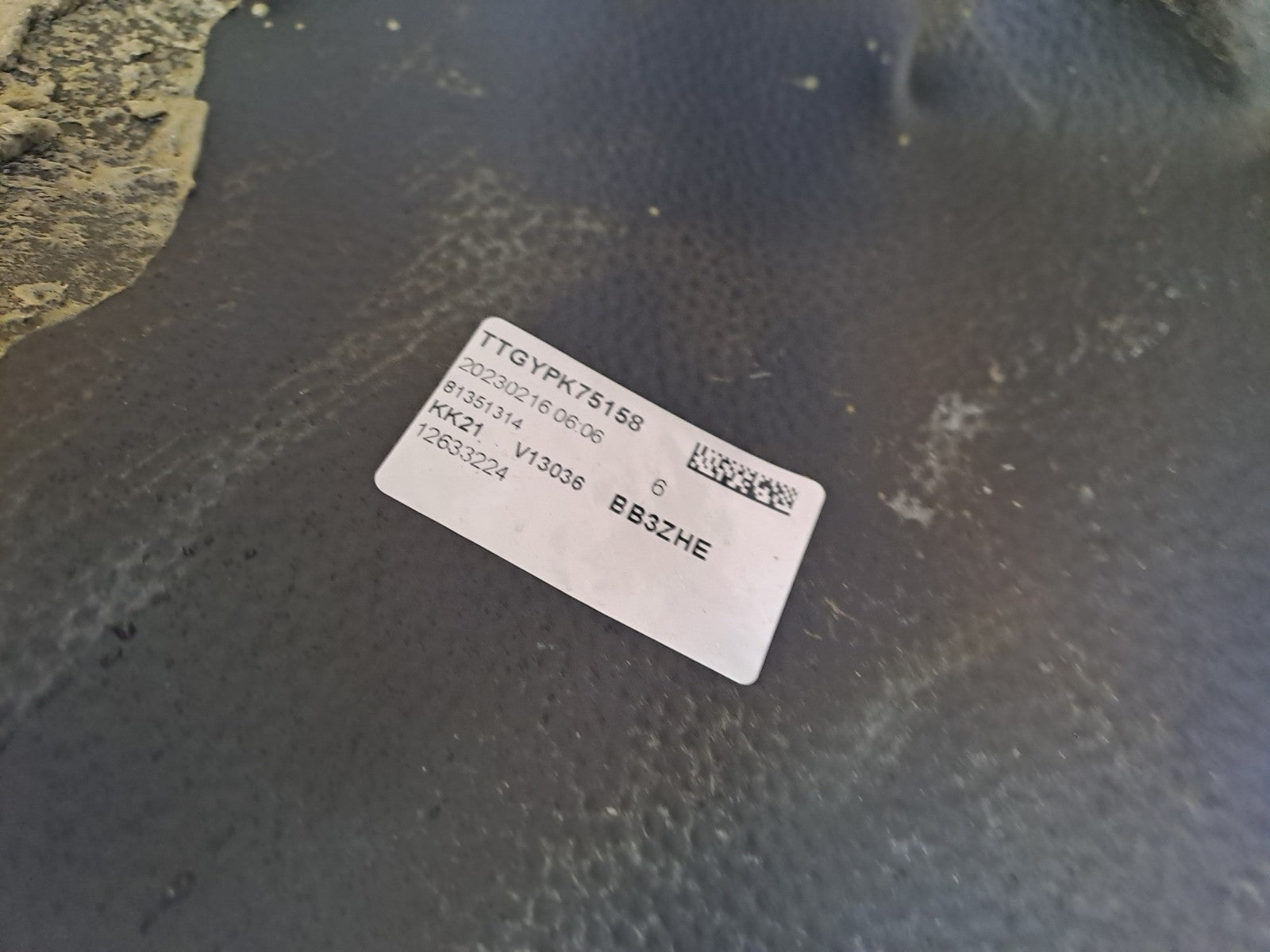 ✅FORD TRANSIT CUSTOM 2.0 DIESEL 2023 CAB FLOOR LINER LINING KK21V13036 A342 - Image 7