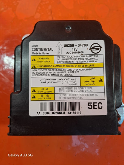 ✅2018 SSANGYONG KORANDO LE AIRBAG SRS MODULE 86250-34780 + WARRANTY A288 - Image 1