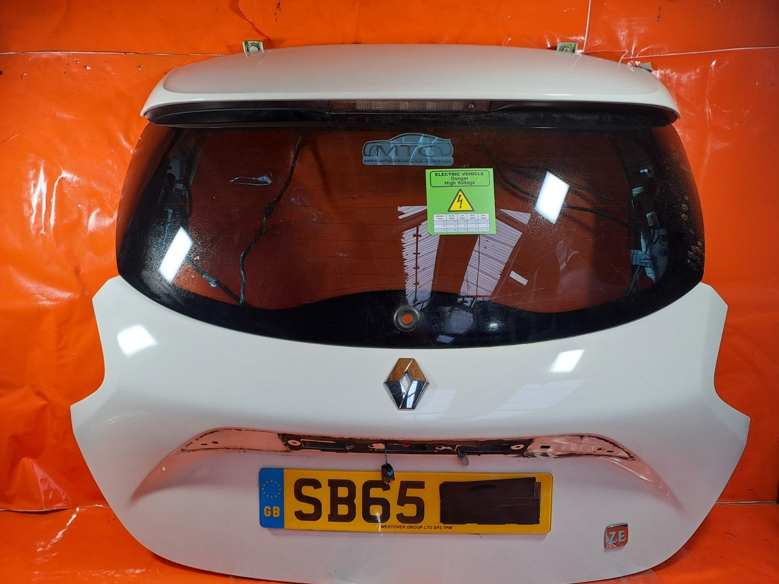✅RENAULT ZOE DYNAMIQUE 2015 TAILGATE BOOTLID WHITE Warranty A317 - Image 1