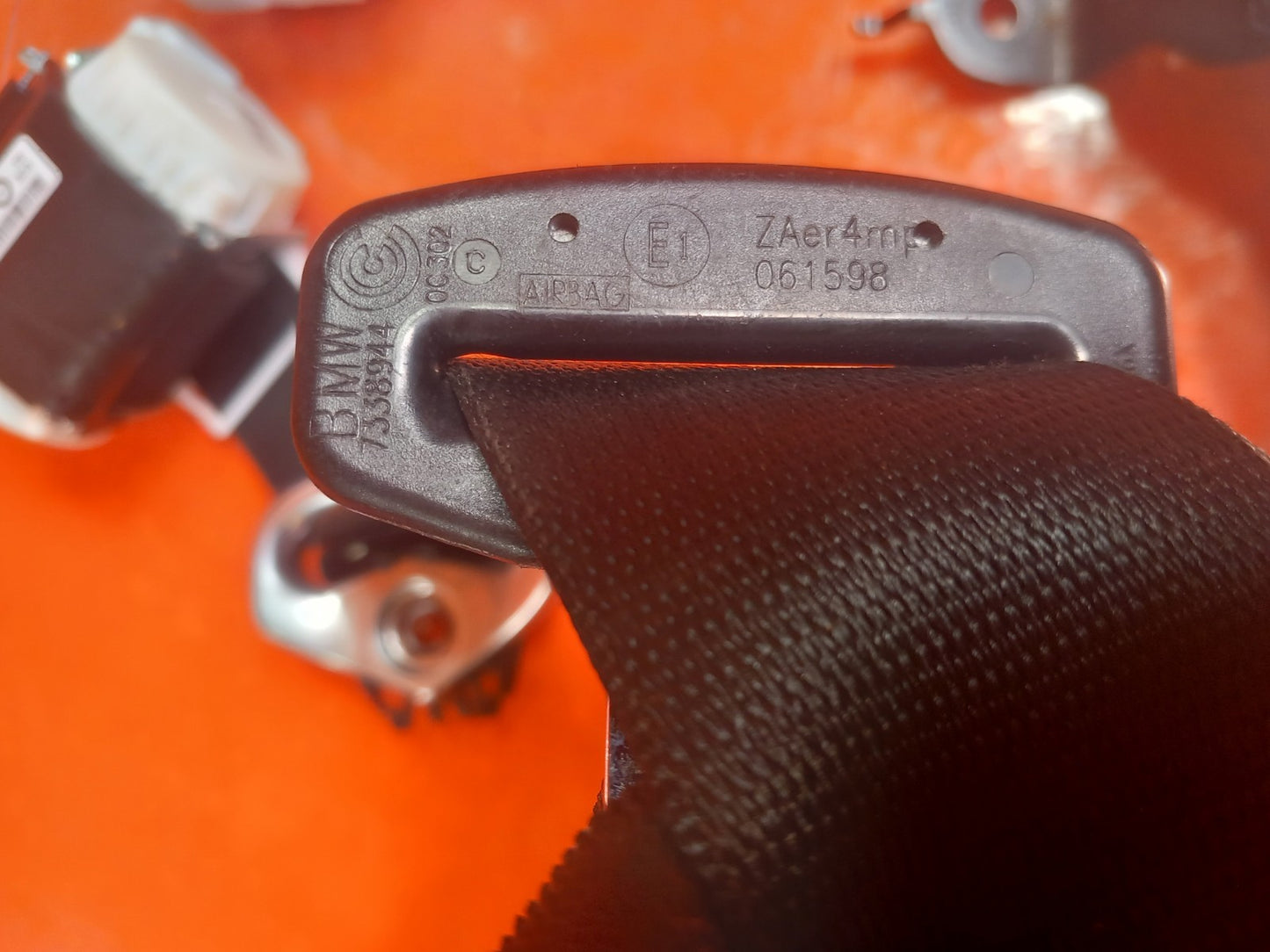 BMW F23 220D 2.0 Diesel 2016 Front Right And Left Seat Belt 7338944 7338943 A363 - Image 10