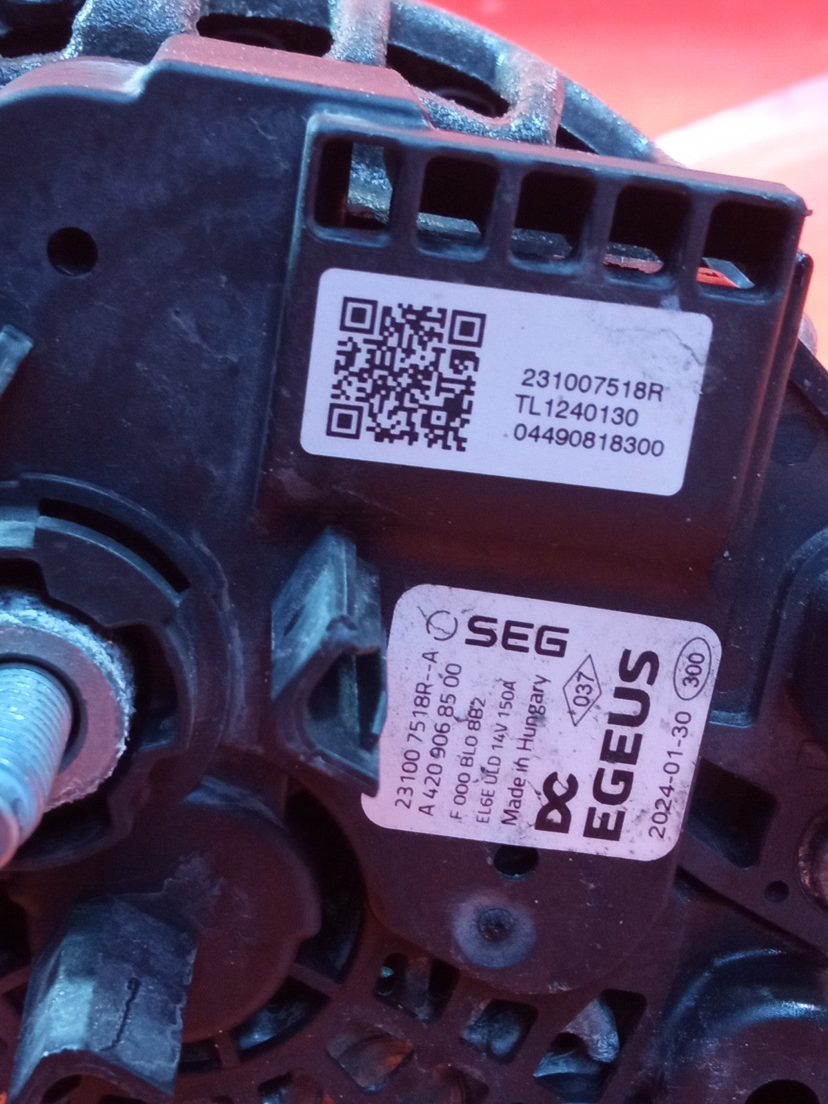 ✅Dacia Duster Journey 1.3 Petrol 2024 Alternator 231007518R Warranty A364 - Image 5