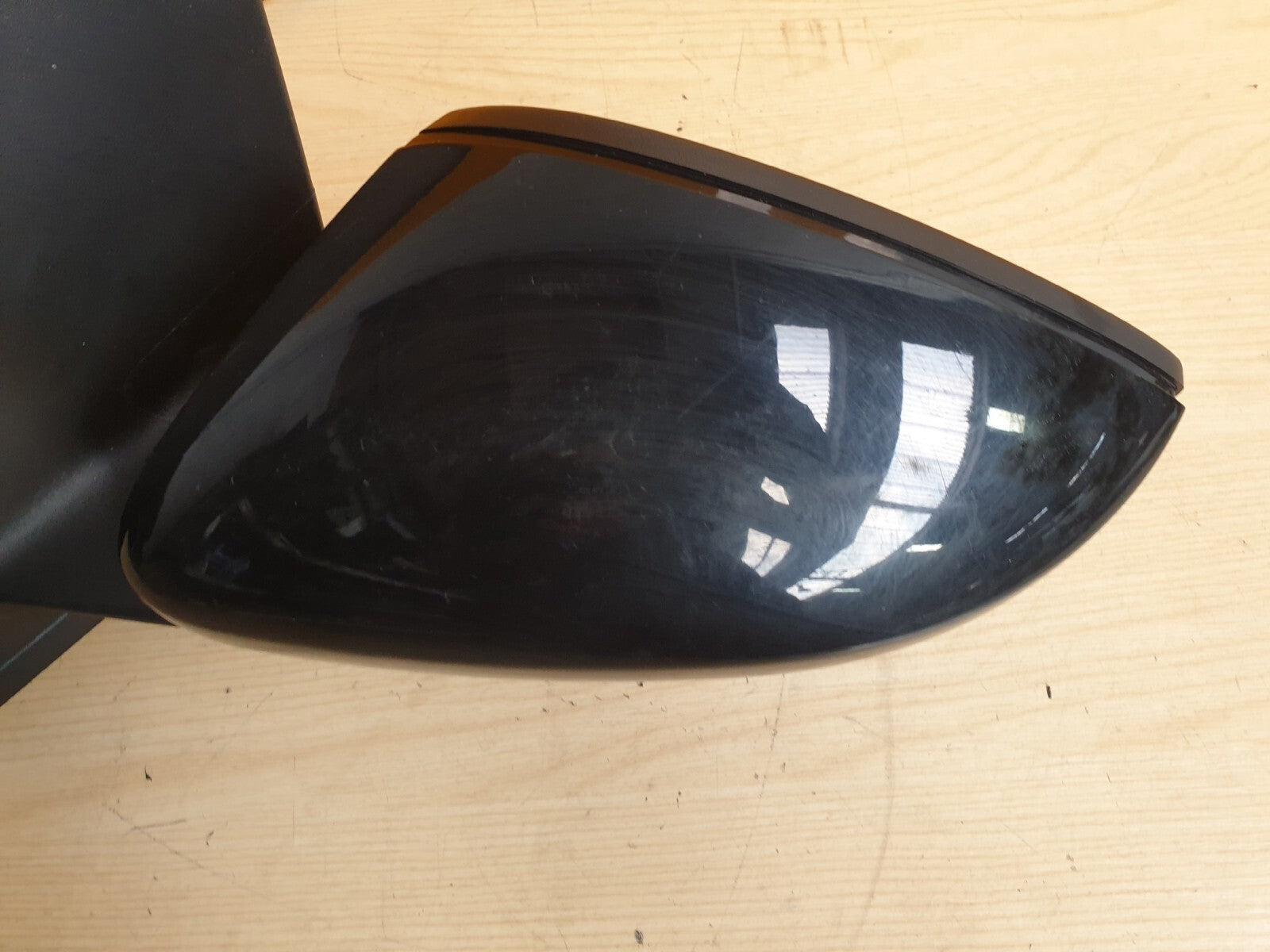 2017 VW POLO FRONT LEFT MIRROR PASSENGER SIDE BLACK 024483 X00 - Image 2