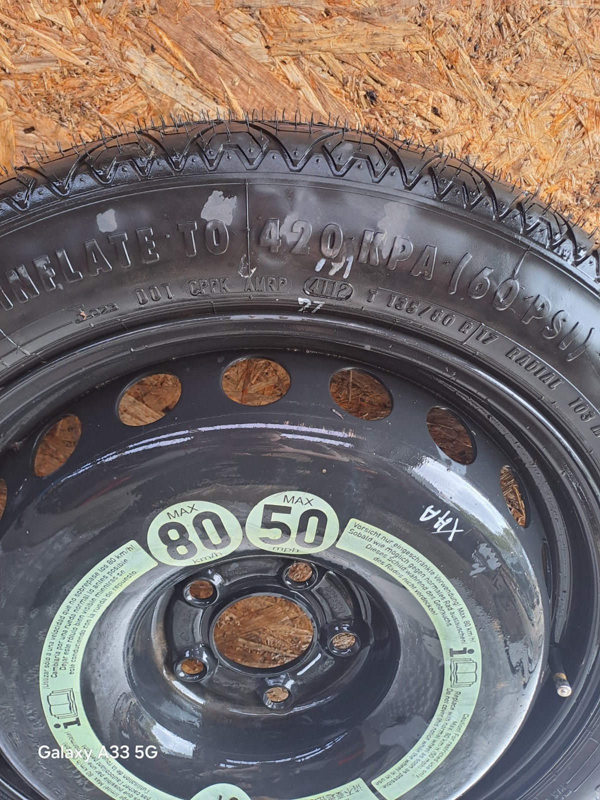 ✅MERCEDES E CLASS W207 SPACE SAVER SPARE WHEEL T135/80 R17 + WARRANTY xAA - Image 8