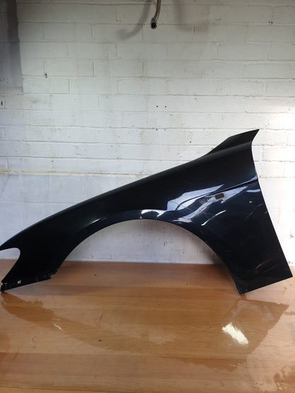 BMW 750Li E66 4.8 PETROL 2006 FRONT LEFT WING PANEL BLACK Warranty A208 - Image 1