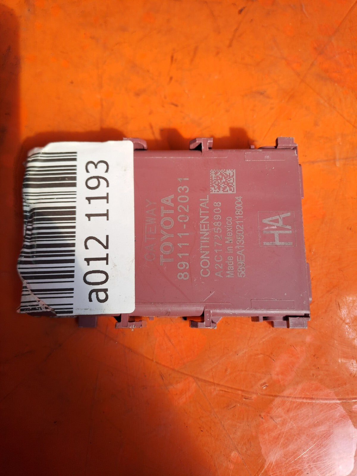✅2022 TOYOTA COROLLA EXCEL 1.8P GATEWAY CONTROL ECU 8911102031 + WARRANTY A012 - Image 3