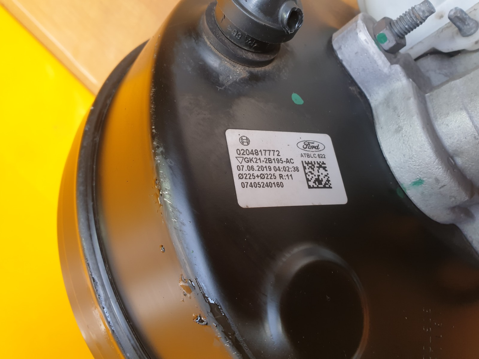 ✅2020 FORD TOURNEO CUSTOM 2.0D BRAKE SERVO & MASTER CYLINDER GK212B195AC A161 - Image 8