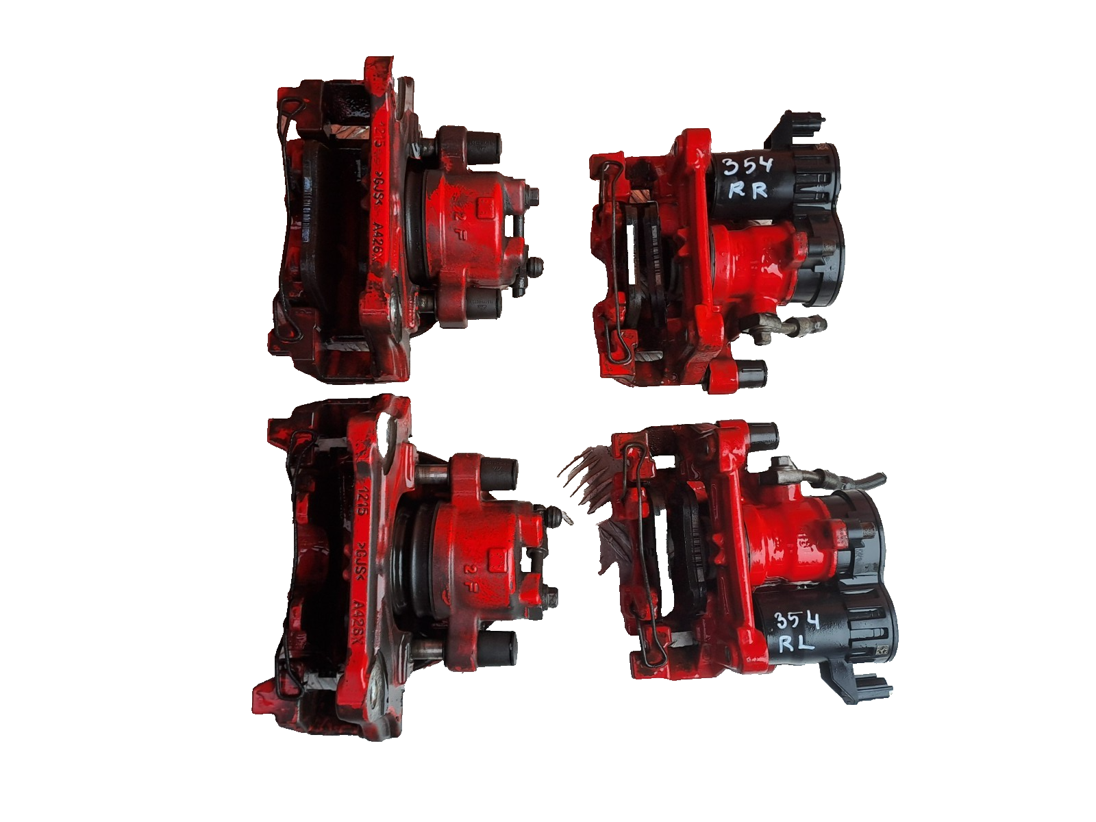 ✅2019 Ford Focus MK4 ST-Line Brake Caliper Set Front Rear Red JX61-2D251-BLD - Image 1