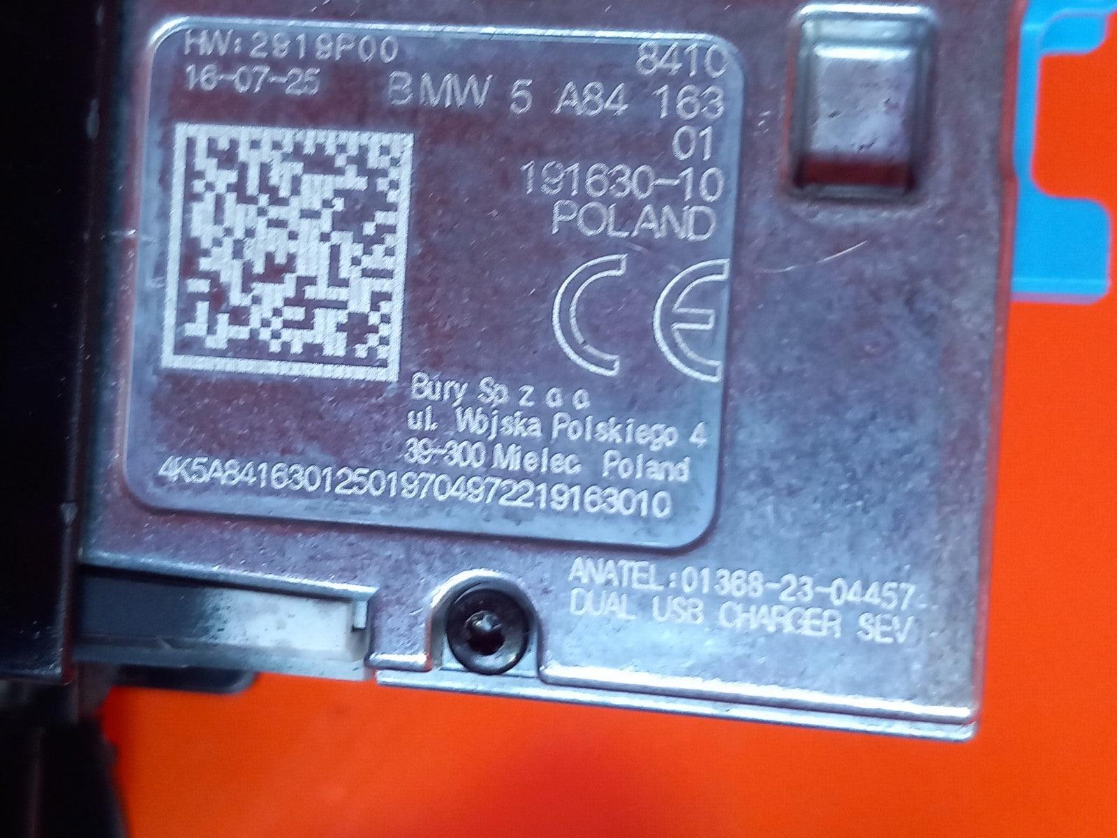 BMW X5 G05 3.0 Petrol 2025 Center Console Auxiliary Power Outlet Cig Lighter - Image 7