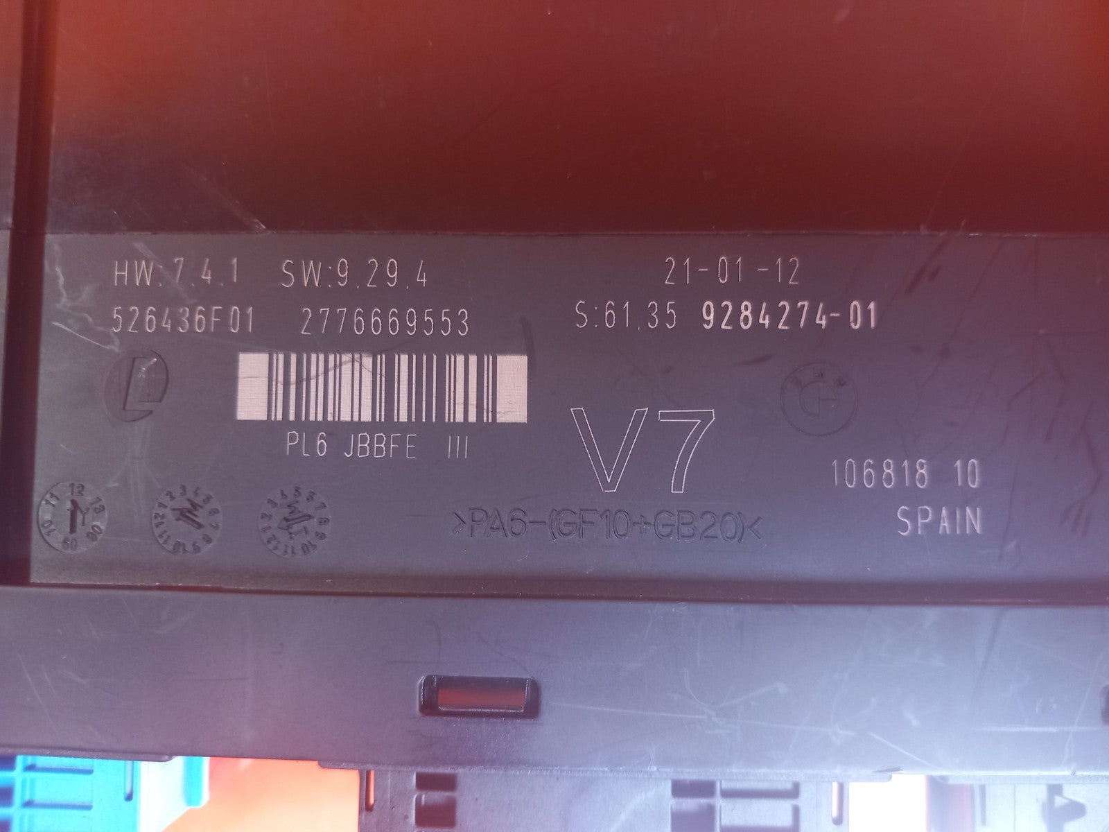 BMW 5 6 7 SERIES F10 F11 F06 F12 F13 F01 F02 Body Control Module BCM 9284274 - Image 4