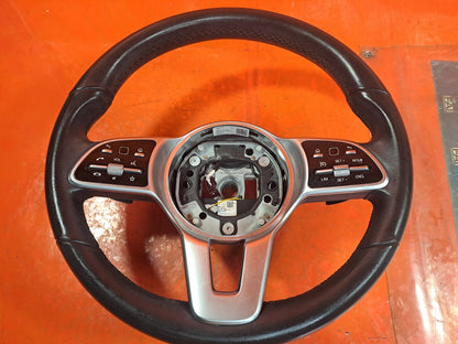 ✅MERCEDES A180D W177 1.5 DIESEL 2019 MULTIFUNCTIONAL LEATHER STEERING WHEEL A347 - Image 3