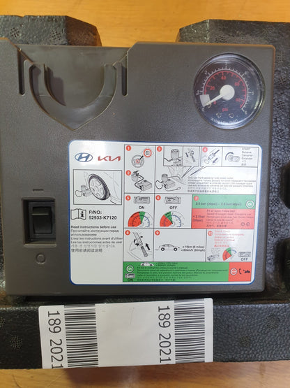 ✅2023 HYUNDAI I20 MK3 N LINE 1.0P TYRE PUMP COMPRESSOR INFLATOR 52933-K7120 A189 - Image 2