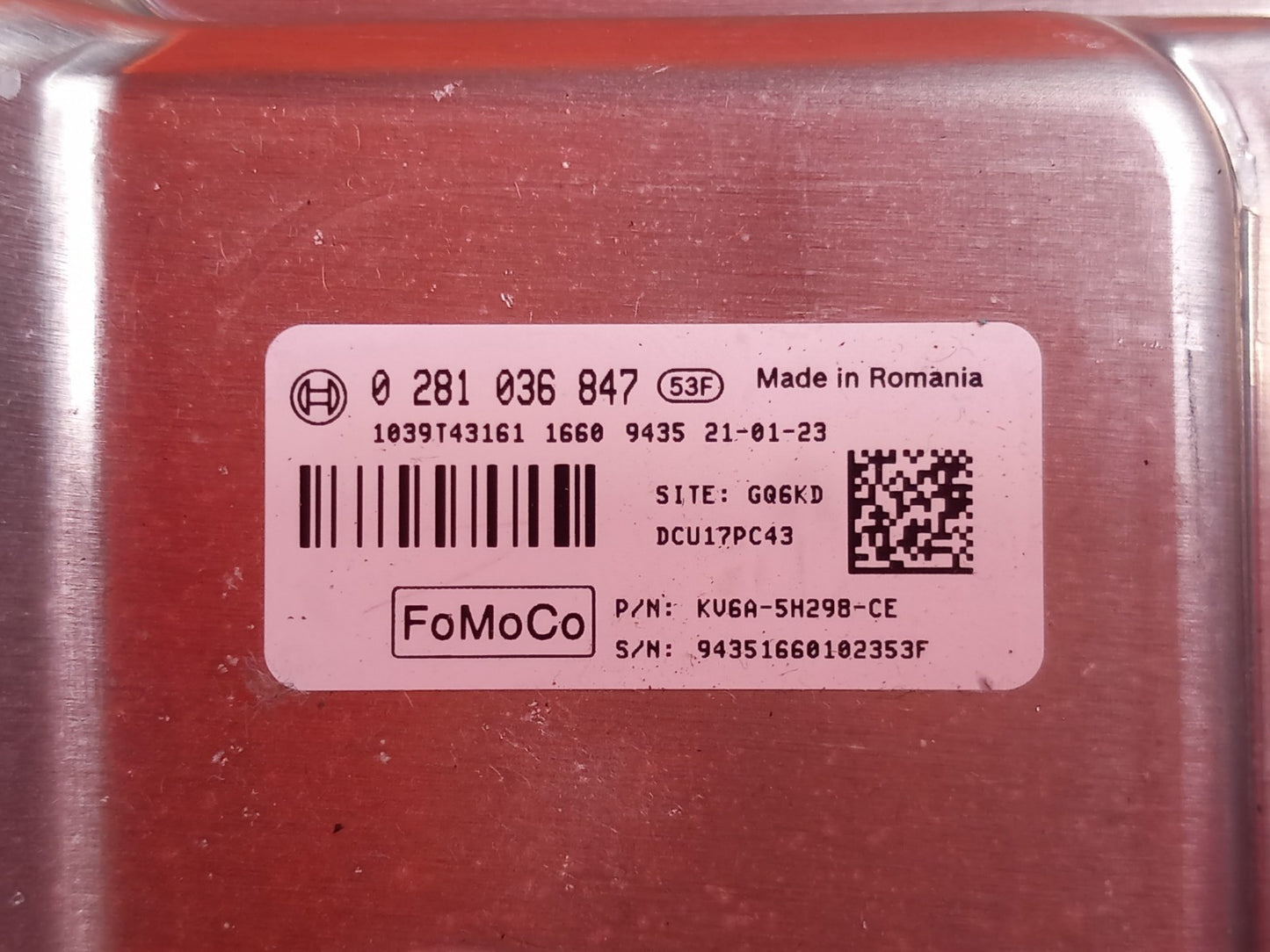 ✅Ford Transit Custom 2.0 Diesel 2021 Adblue Control Module ECU KV6A5H298CE A372 - Image 4