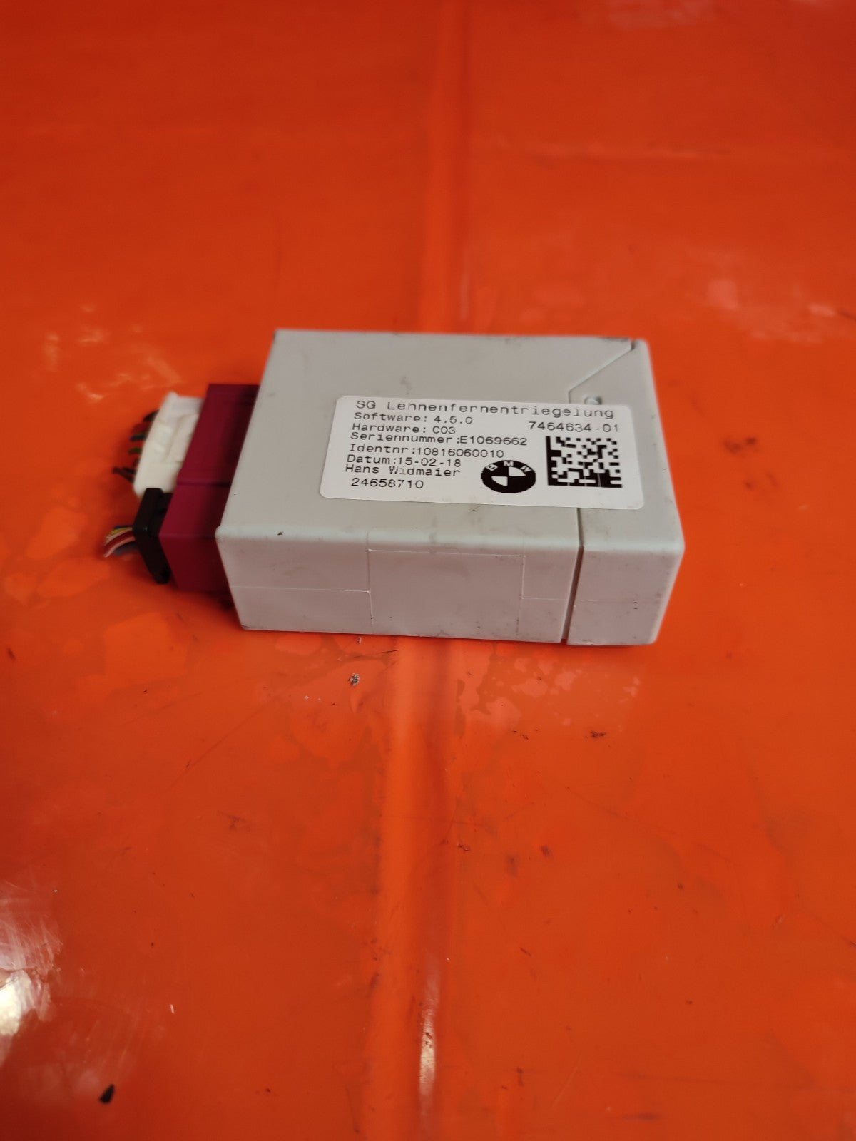 ✅BMW X1 F48 2.0 PETROL 2018 FRONT SEAT BACKREST CONTROL MODULE ECU 7464634 A303 - Image 4