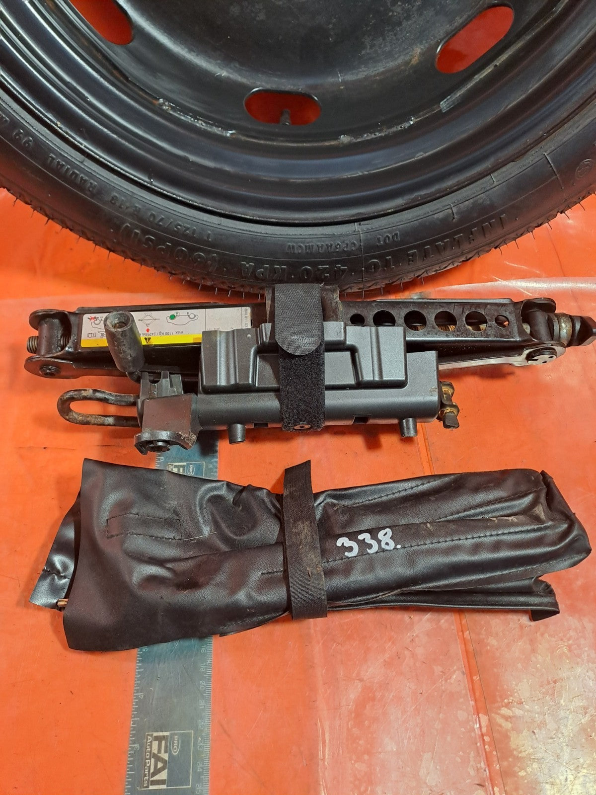 ✅AUDI A3 1.6 DIESEL 2013 SPARE WHEEL T125/70 R18 & TOOL KIT Warranty A338 - Image 7